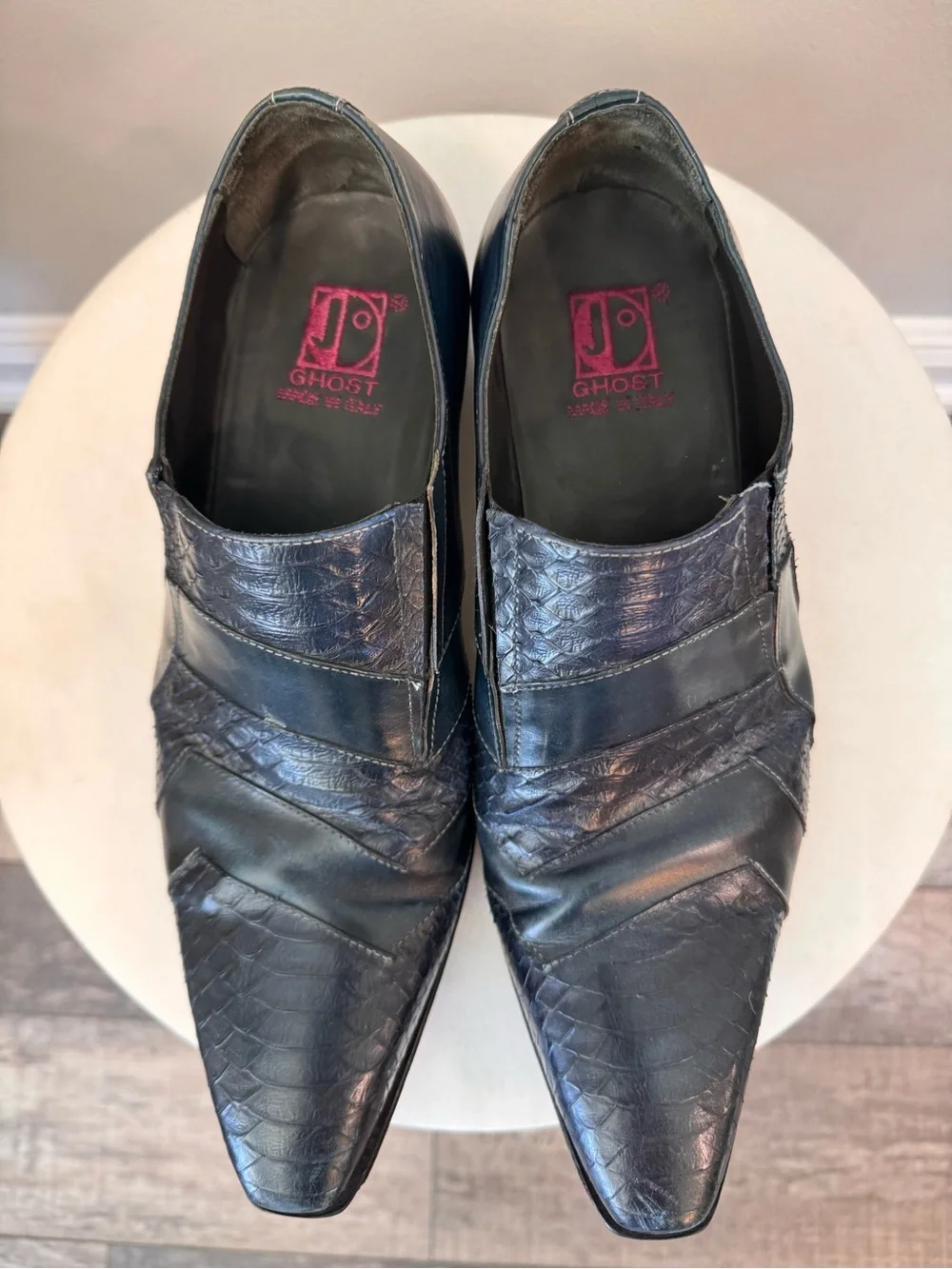Jo Ghost handmade Italian Slip-On Leather Dress Oxford